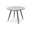 Kitchen table IDEAL glass, MDF, metal 100x100x75cm marble, black DIOMMI IDEALC100
