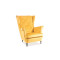 LADY armchair curry velvet and wenge 75x85x101 DIOMMI LADYV68
