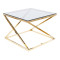 LIAM BENCH SMOKE GLASS / GOLD 60X60 DIOMMI LIAMZLD