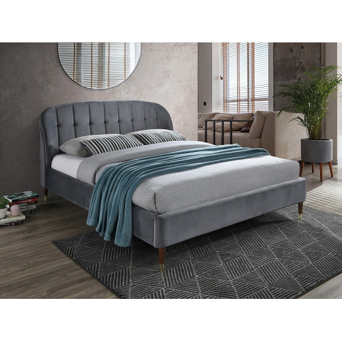 Upholstered bed Liguria 160x200 DIOMMI LIGURIAV160SZCBR