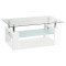 Coffee table LISA BASIC II with tempered glass top and MDF base 100x60x55 DIOMMI LISABASIC2TDS