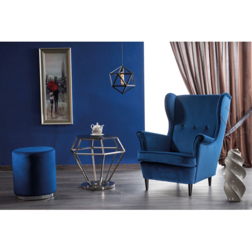 LORD armchair blue velvet wenge 72x85x101 DIOMMI LORDGRV