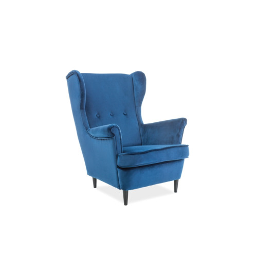 LORD armchair blue velvet wenge 72x85x101 DIOMMI LORDGRV