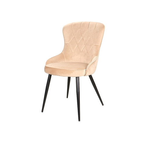 Upholstered chair Lotus 52x45x91 beige/black DIOMMI LOTUSVCBE