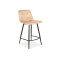 Upholstered bar stool MIla-H 43x40x87 black/beige velvet DIOMMI MILAH2VCBE