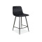 Upholstered bar stool MIla-H 43x40x87 black/black velvet DIOMMI MILAH2VCC