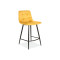 Upholstered bar stool MIla-H 43x40x87 black/curry velvet DIOMMI MILAH2VCCU