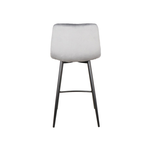 Upholstered bar stool MIla-H 43x40x87 black/gray velvet DIOMMI MILAH2VCSZ