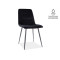 Upholstered chair MIla 45x41x86 black metal frame/black velvet 99 DIOMMI MILAMVCC