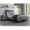 Upholstered bed Mirage  90x200 with Velvet Color Gray DIOMMI MIRAGEV90SZ