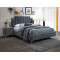 Upholstered Bed Monaco with Velvet 160x200 Color Gray DIOMMI MONAKOV160SZZL