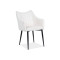 Upholstered chair MONTE rips ecru and black 59x46x87 DIOMMI MONTESCK