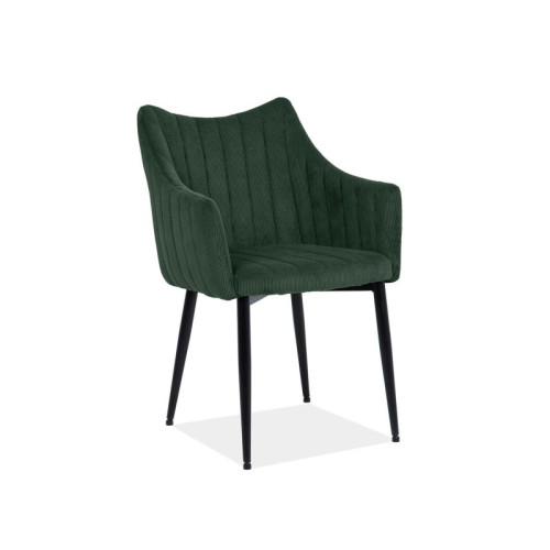 Upholstered chair MONTE green ripstop and black 59x46x87 DIOMMI MONTESCZ