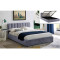 Upholstered bed MONTREAL with gray fabric damask and lifting mechanism. 140x200 DIOMMI MONTREALV140SZ