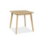 Kitchen table MOSSO III made of MDF and natural veneer 80x80x75cm oak DIOMMI MOSSOIIID80