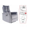 NEPTUNE velvet and gray 14 folding chair DIOMMI NEPTUNVSZ