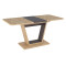 Extendable dining table NIGEL laminated board 120(160)x80x76cm oak votan, brown DIOMMI NIGELDWBR120D