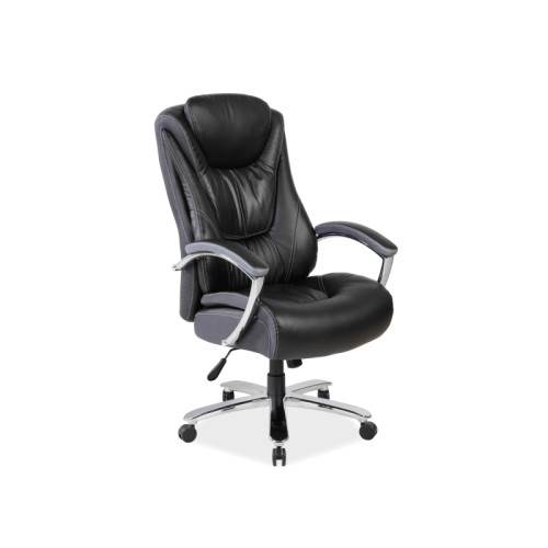 Office chair CONSUL eco leather black 122x46-54x70x57 DIOMMI 80-330