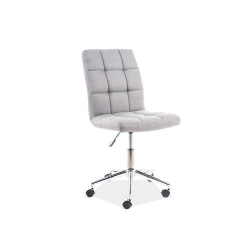 Office chair Q-020 gray damask and chrome 51x40x87 DIOMMI OBRQ020SZM
