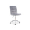 Office chair Q-020 gray velvet and chrome 51x40x87 DIOMMI OBRQ020VSZ
