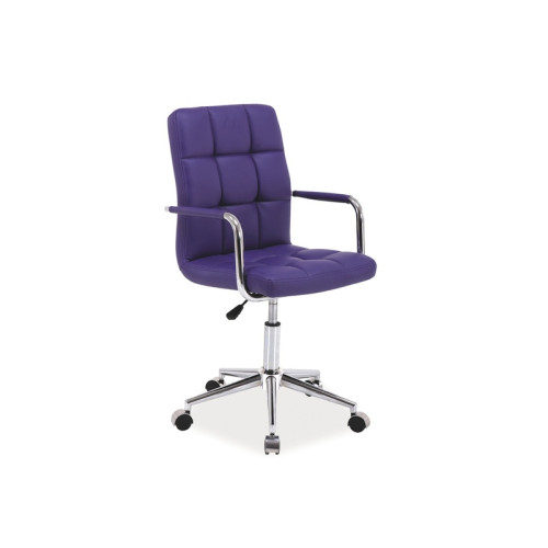 Office chair Q-022 eco-leather purple DIOMMI OBRQ022F