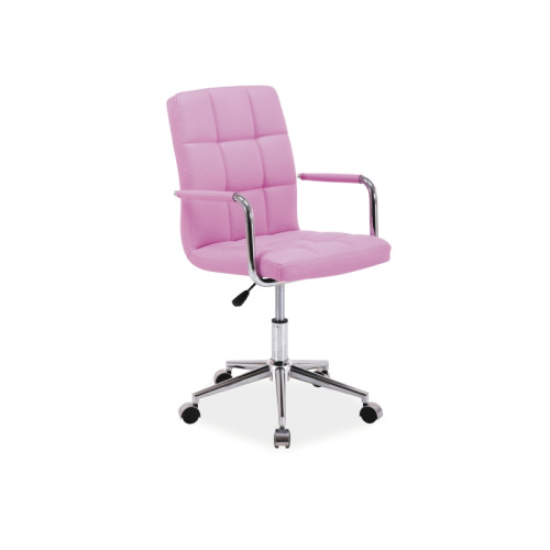 Office chair Q-022 eco leather pink DIOMMI OBRQ022R