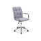 Office chair Q-022 gray damask and chrome 51x40x87 DIOMMI OBRQ022SZM