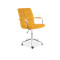 Office chair Q-022 curry velvet and chrome 51x40x87 DIOMMI OBRQ022VCU