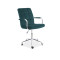 Office chair Q-022 green velvet and chrome 51x40x87 DIOMMI OBRQ022VZ