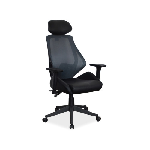 Office chair Q-406 black if leather 67x52x102 DIOMMI OBRQ406C