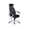 Office chair Q-409 black and white 63x51x117 DIOMMI OBRQ409CB