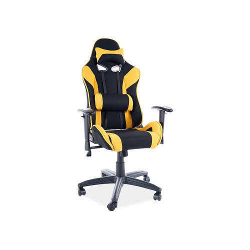 Gamer office chair VIPER black and yellow 70x49x127 DIOMMI OBRVIPERCZO