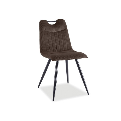 Upholstered chair ORFES brown ripstop 45x40x86 DIOMMI ORFESCBR