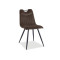 Upholstered chair ORFES brown ripstop 45x40x86 DIOMMI ORFESCBR