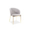 Upholstered chair PRADO gray damask and golden 59x46x83 DIOMMI PRADOZLSZ