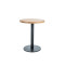 Round bar table PURO II laminated board and metal Φ60x76 black and natural oak DIOMMI PURO2LAMFI60