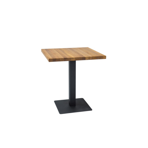 Bar table Puro 60x60x76 black/oak DIOMMI PURODC60