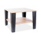 Coffee table QUADRA laminated board in oak color and black legs 67x67x50 DIOMMI QUADRADWC 80-1459
