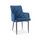 Upholstered chair RICARDO blue velvet 55x44x88 DIOMMI RICARDOVGR