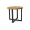 Round kitchen table ROLF  with solid oak top and metal frame 90x90x78cm DIOMMI ROLFLDC90