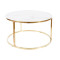 Living room table SABINE 80x80x45 white marble/gold DIOMMI SABINEMAZL
