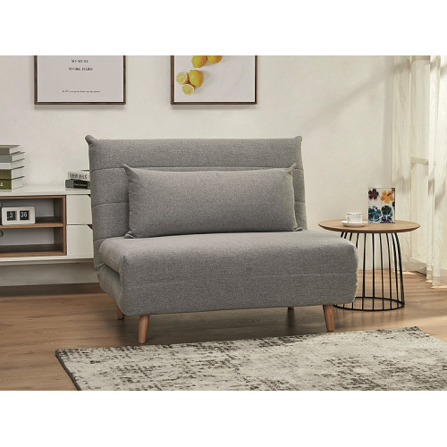 Extending armchair SPIKE gray damask and beech 105x90-105x80 DIOMMI SPIKESZBU