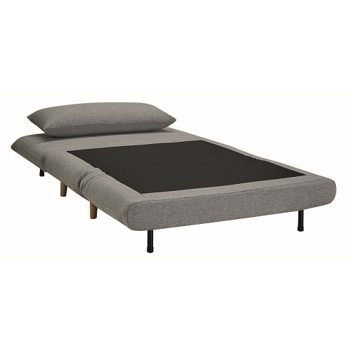 Extending armchair SPIKE gray velvet and beech 105x90-105x80 DIOMMI SPIKEVSZBU
