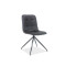 Upholstered chair Texo 47x42x86 black metal base/black velvet bluvel 19 DIOMMI TEXOVCC19
