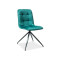 Upholstered chair TEXO green velvet and black 47x42x86 DIOMMI TEXOVCZ78