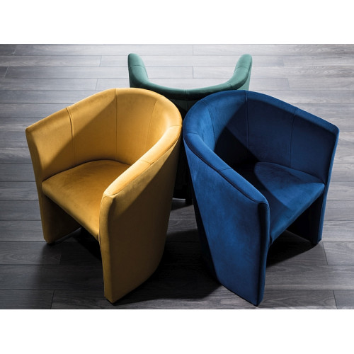 Armchair velvet blue TM1V86 60x67x76 DIOMMI 80-183