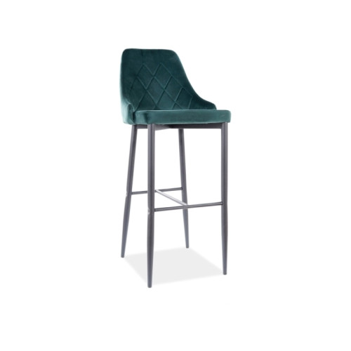 Velvet bar stool Trix B 46x42x109cm DIOMMI TRIXBH1VCZ