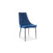 Upholstered chair TRIX in blue velvet and black 49x47x89 DIOMMI TRIXBVCGR