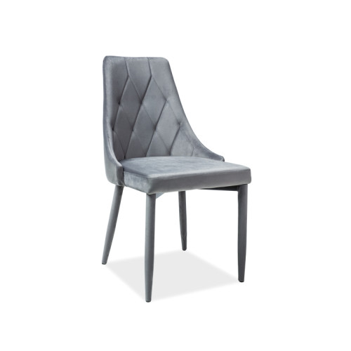 Upholstered dining chair Trix 48 x 47 x 89 Gray DIOMMI TRIXVSZ