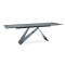 Extendable dining table WESTIN tempered glass 160(+80)x90x76 DIOMMI WESTINCC160